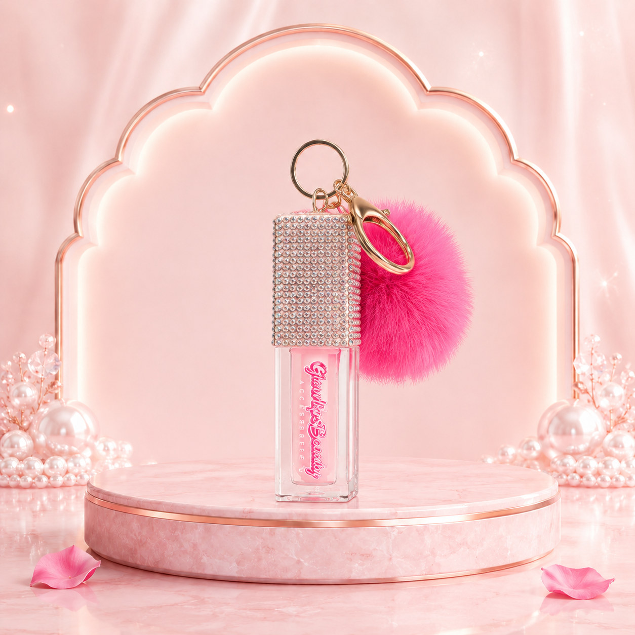 Glow Lips Beauty Lip-Changing Oil Keychain