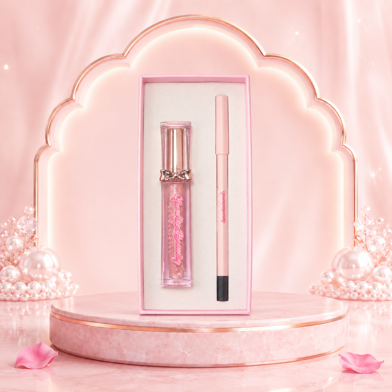 Glow Lips Beauty Bow Gloss & Liner Set